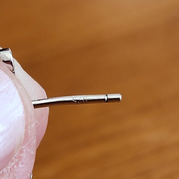 925 SILVER 3 PAIRS DELICATE DANGLE EAR RINGS WITH CZ STONES. - Picture 9 of 16